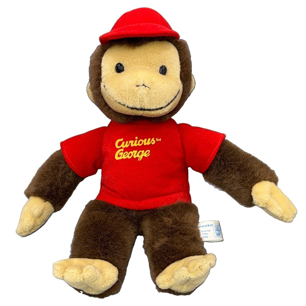 Toy Network‎ Curious George 13" Plush Stuffed Animal Doll Vintage